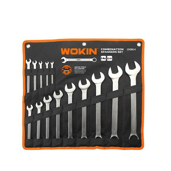 Set de 14 chei de piulite combinate Cr-V WOKIN 6-32 mm (Industrial) Set de 14 chei de piulite combinate Cr-V WOKIN 6-32 mm (Industrial)