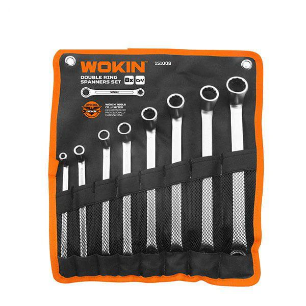 Set de 8 chei inelare duble Cr-V WOKIN Set de 8 chei inelare duble Cr-V WOKIN