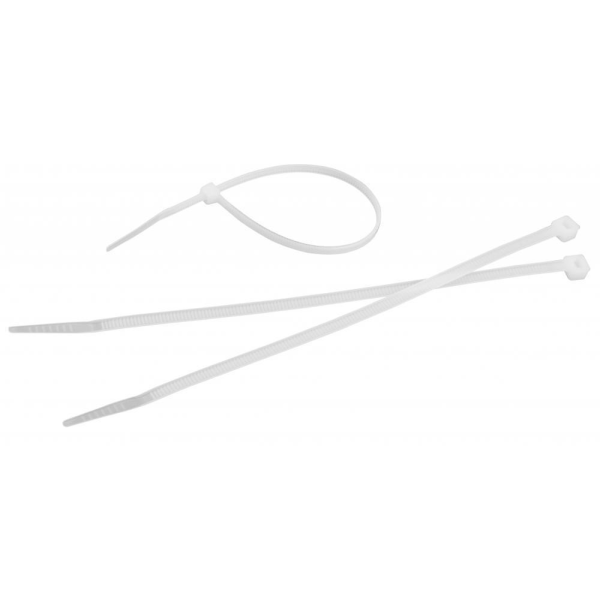 Colier din nailon pentru cabluri TOLSEN 7: 6x450 mm alb Colier din nailon pentru cabluri TOLSEN 7: 6x450 mm alb