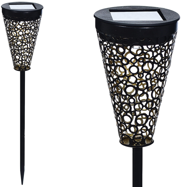Lampa de gradina JUMI cu panou solar (ajurat) Lampa de gradina JUMI cu panou solar (ajurat)