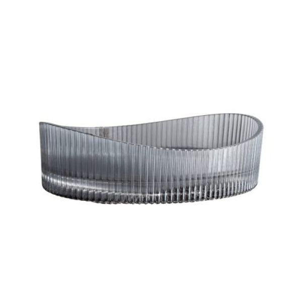 Lavoar din sticla securizata SanDonna Gala Oval Neuniform (Gri) Lavoar din sticla securizata SanDonna Gala Oval Neuniform (Gri)