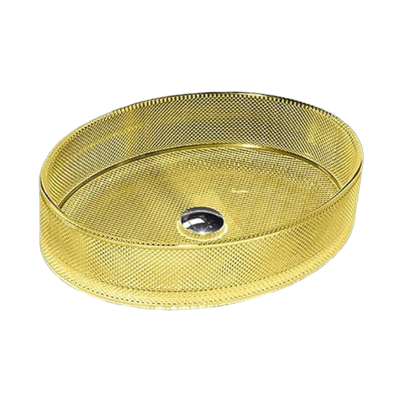 Раковина из закаленного стекла SanDonna Vela Oval (Золотистый) Раковина из закаленного стекла SanDonna Vela Oval (Золотистый)