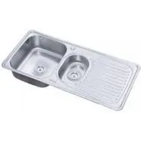 Chiuveta blat 2 cuve. inox FREDDO. 1000x500. SN9011S