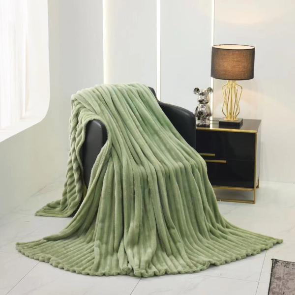 Покрывало Relaxe Home Striped Fleece 200 x 230 см Green Покрывало Relaxe Home Striped Fleece 200 x 230 см Green
