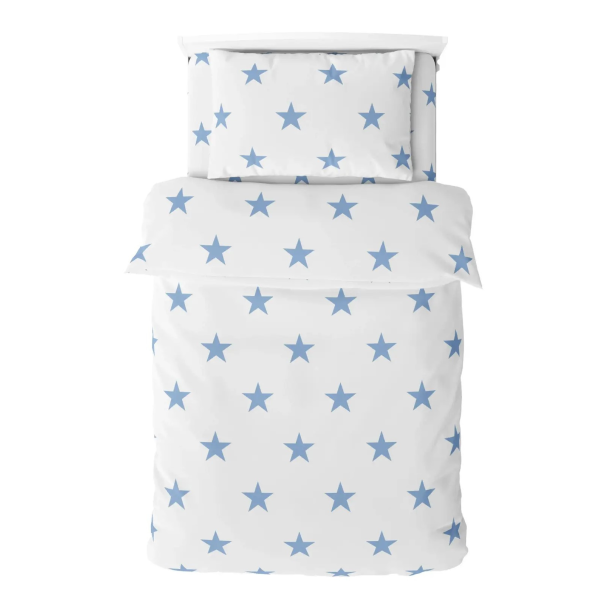 Подростковое постельное бельё "Soft Dreams" 145 x 210 см Stars Blue Подростковое постельное бельё "Soft Dreams" 145 x 210 см Stars Blue
