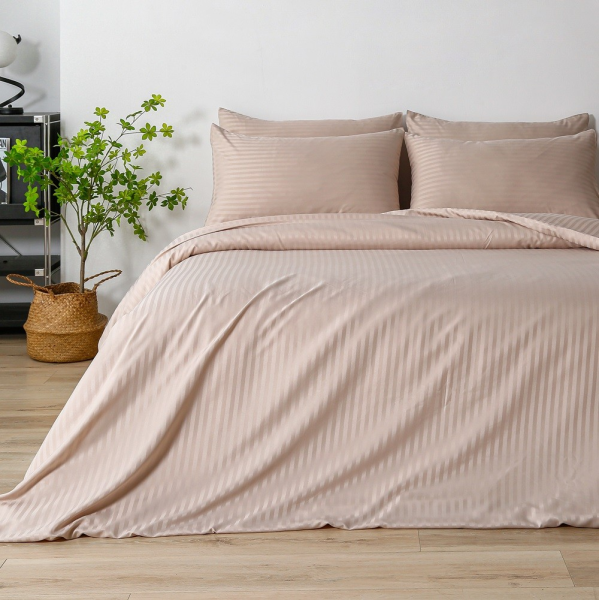 Комплект постельного белья Relaxe Home Stripe Dreams 200 x 220 см Powder Комплект постельного белья Relaxe Home Stripe Dreams 200 x 220 см Powder