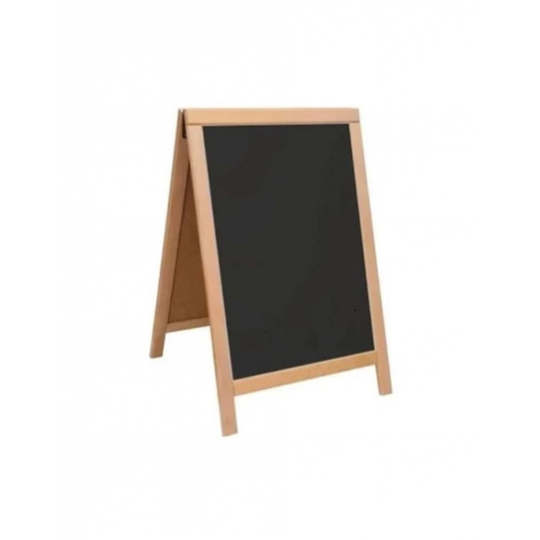 Tabla creta non-magnetica 60X90cm dubla rama lemn