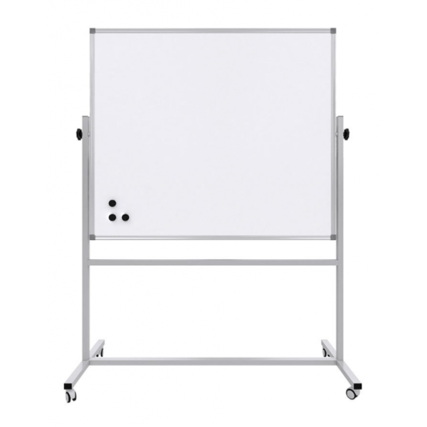 Tabla Whiteboard, 90X120cm, PANDA, dubla/suport mobil, magnetica Tabla Whiteboard, 90X120cm, PANDA, dubla/suport mobil, magnetica
