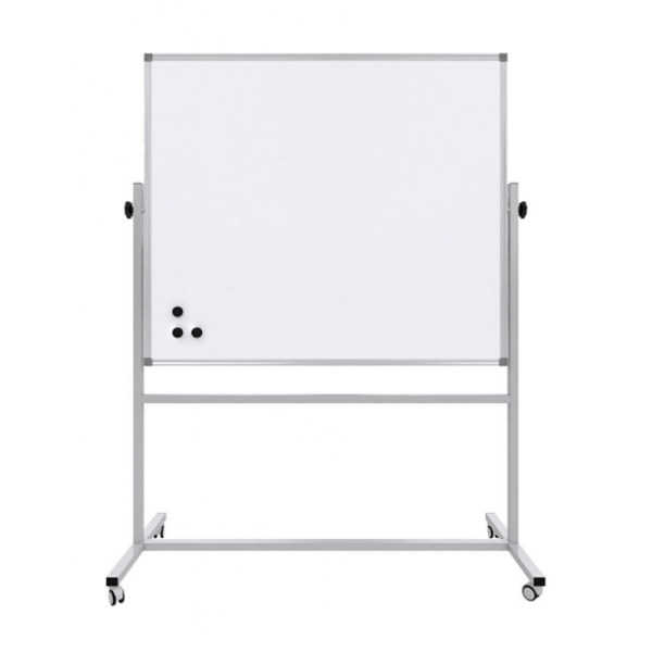 Tabla Whiteboard, 120X140cm, PANDA, dubla/suport mobil, magnetic Tabla Whiteboard, 120X140cm, PANDA, dubla/suport mobil, magnetic
