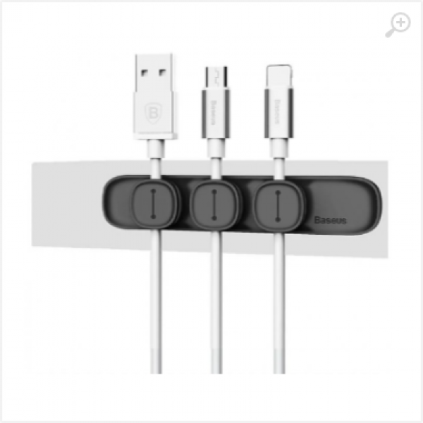 Organizer Baseus Peas Magnetic Cables Clip black ACWDJ-01