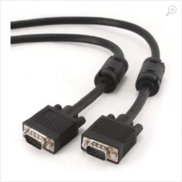 Cable VGA M/M 5m HD15M/HD15M, Cablexpert CC-PPVGA-5M-B