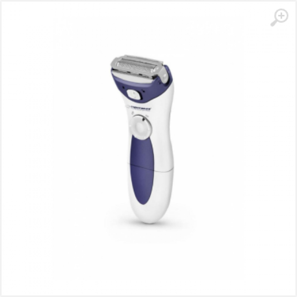 Shaver Esperanza ARUBA EBG003B White-Blue Wooman , Ergonimic shape and modern design, Gentle & fast, Shaving silky skin in seconds, Bikini trymer comb included