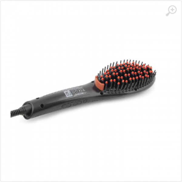 Hair Straightener Esperanza BRUSH KELLY EBP006, 50W, 2 in 1 hair straightener & hair-brush, Ceramic plate, size of the straightening bruch: 6x13 cm, LCD display