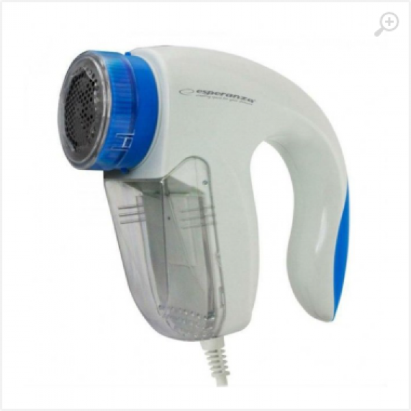 Lint Remover Esperanza PAPPUS ECS006 White-Blue; 3 blades for quick lint removing; Size: 16 cm * 13 cm * 6 cm; Power: mains; 220 V ~ 50/60 Hz, 4 W Lint Remover Esperanza PAPPUS ECS006 White-Blue; 3 blades for quick lint removing; Size: 16 cm * 13 cm * 6 cm; Power: mains; 220 V ~ 50/60 Hz, 4 W