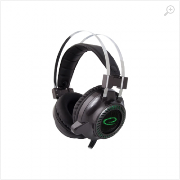 Headset Gaming Esperanza TOXIN EGH460, Green LED backlight, 1x mini jack 3.5mm + 1x USB 2.0, Drivers 40mm, Volume control, Cable length 2m, Weight 380g Headset Gaming Esperanza TOXIN EGH460, Green LED backlight, 1x mini jack 3.5mm + 1x USB 2.0, Drivers 40mm, Volume control, Cable length 2m, Weight 380g