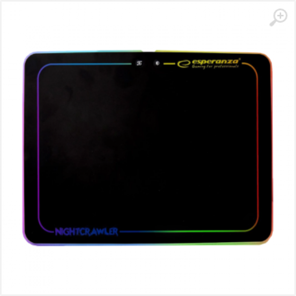 Mouse Pad Esperanza EGP104 NIGHTCRAWLER LED RGB, Illuminated gaming mouse pad Mouse Pad Esperanza EGP104 NIGHTCRAWLER LED RGB, Illuminated gaming mouse pad