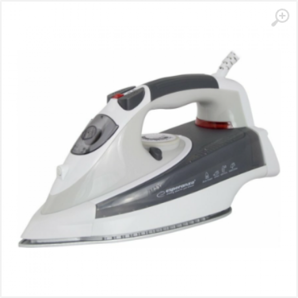 Iron Esperanza CHINO CERAMIC EHI009 2400W, Ceramic soleplate, anti-drip function, anti-calc function, steam, burst of steam, vertical steam, dry ironing, spray