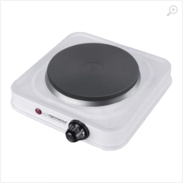 Electric Hot Plate Esperanza ST.HELENS EKH003W White, 1000W 5 temperature degrees thermostatic protection against overheating The indicator light (on / off) Electric Hot Plate Esperanza ST.HELENS EKH003W White, 1000W 5 temperature degrees thermostatic protection against overheating The indicator light (on / off)
