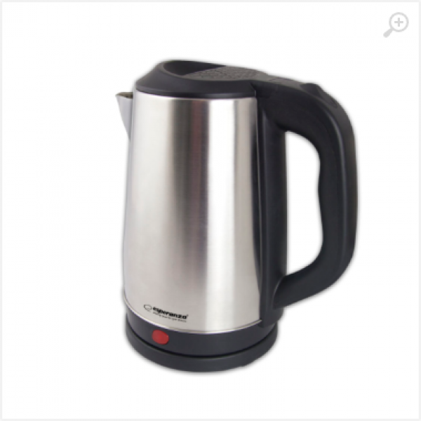 Kettle Esperanza TIBER EKK036X Inox Satin, 2200W, 2,5l, stainless steel, plastic, Auto shut-off after boiling, Boil dry safety cut-off, Concealed heating Kettle Esperanza TIBER EKK036X Inox Satin, 2200W, 2,5l, stainless steel, plastic, Auto shut-off after boiling, Boil dry safety cut-off, Concealed heating