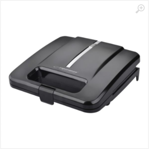Sandwich Maker Esperanza PARMIGIANO EKT010 1000W, with grill plate, automatic temperature control, non-stick coating of the heating plates, heat-insulating