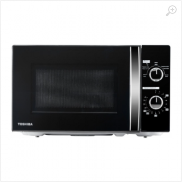 Microwave Oven Toshiba MW-MM20P(BK)-P, 20l, 700W, Black, Mechanical control, Ergonomic Handle, 5 power levels, Easy Operation