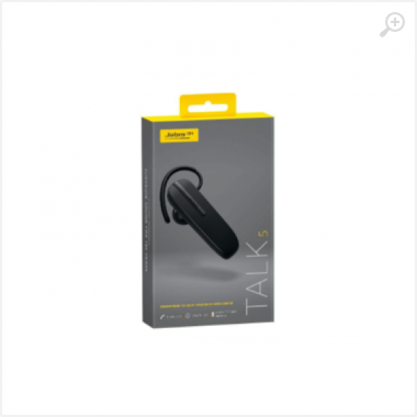 Jabra Bluetooth Headset TALK 5, Talk time up to 11 hours, Charging time aprox 2 hours, Standby up to 10 days, 9,7gr Jabra Bluetooth Headset TALK 5, Talk time up to 11 hours, Charging time aprox 2 hours, Standby up to 10 days, 9,7gr