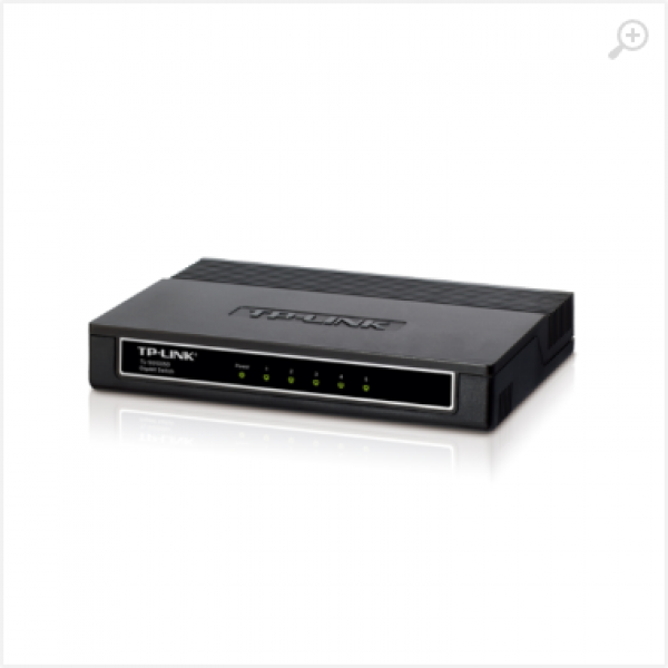 TP-LINK TL-SG1005D 5-port Desktop Gigabit Switch, 5 10/100/1000M RJ45 ports, plastic case TP-LINK TL-SG1005D 5-port Desktop Gigabit Switch, 5 10/100/1000M RJ45 ports, plastic case