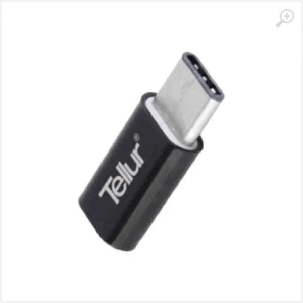Adaptor Type-C, MicroUSB, Tellur Black TLL155161 Adaptor Type-C, MicroUSB, Tellur Black TLL155161