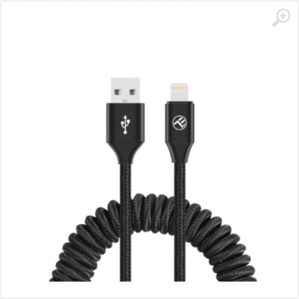 Cable USB - Lightning, 3A, 1.8m EXTENDABLE , Tellur Black TLL155396