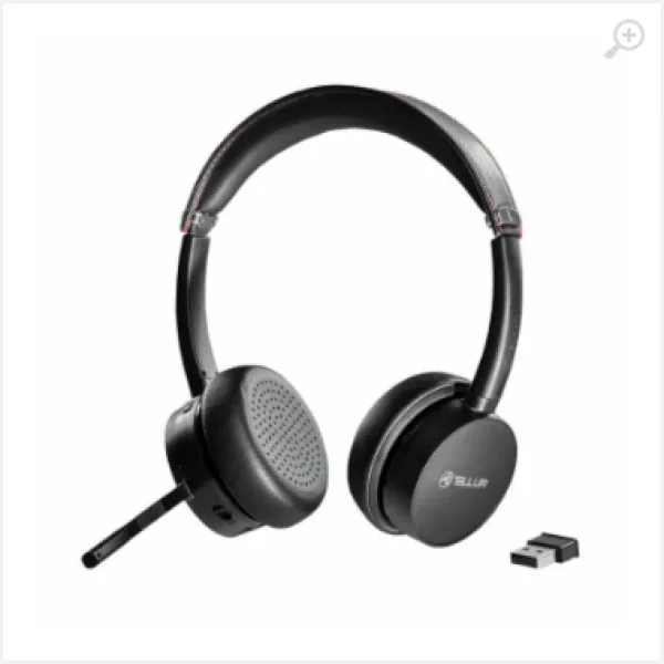 Casti call center Tellur Voice Pro Wireless, negru