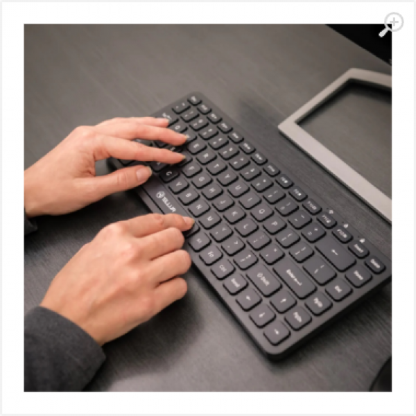 Mini Wireless Keyboard Tellur, 10 meters wireless range, Black, US Layout Mini Wireless Keyboard Tellur, 10 meters wireless range, Black, US Layout
