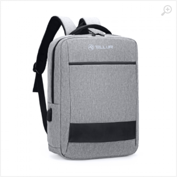 Rucsac-Laptop, NOMAD 15.6", Tellur gri TLL611302, USB charging port, Multiple compartments, MAterial Oxford fabric