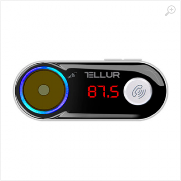 Car FM Transmitter, FMT-B2, Bluetooth, Display, MicroSD, 2 x USB max 2.1A, Tellur Black TLL622011