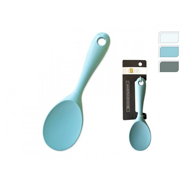 Lingura de bucatarie-spatula James.F 22cm, silicon, albastru Lingura de bucatarie-spatula James.F 22cm, silicon, albastru