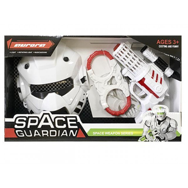 Set de pistol cosmic, casca si sabie "Super Battle"