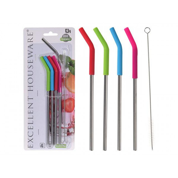 Paie metalice EH 4buc 20cm, capat siliconic+ perie