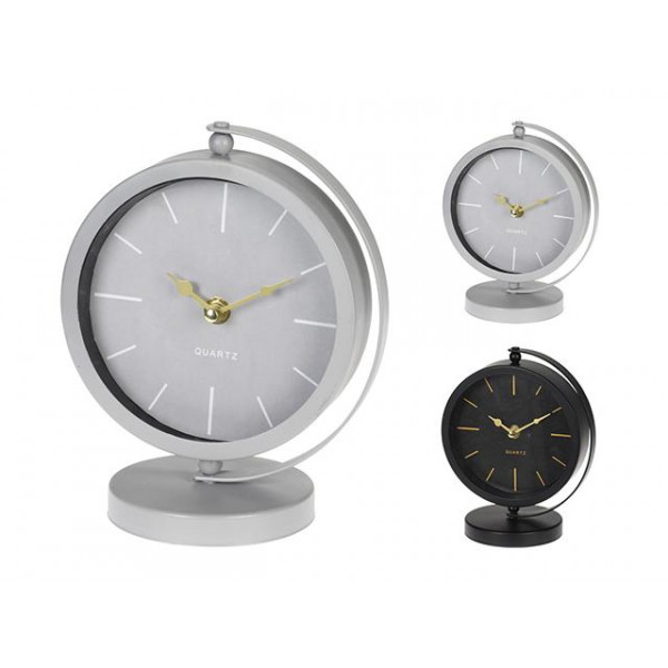Часы настольные "Глобус" D16.5cm, H20cm, металл