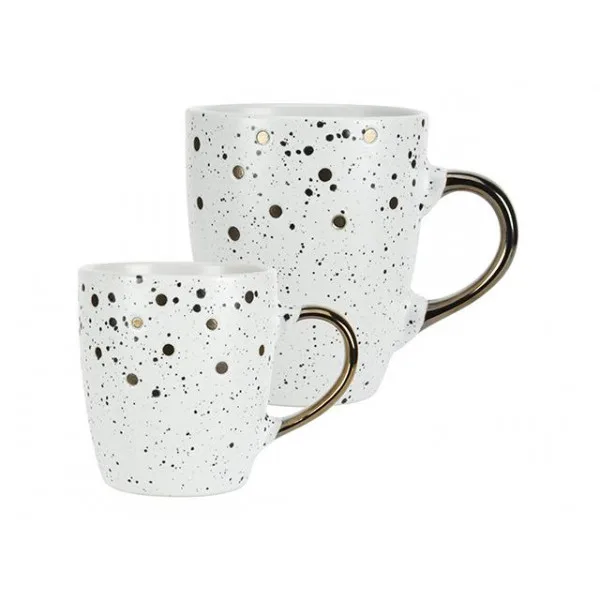 Cana 200ml Metallic Speckle ”Bulin?”, alb?