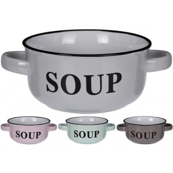 Чашка D13сm для супа "Soup", две ручки Чашка D13сm для супа "Soup", две ручки