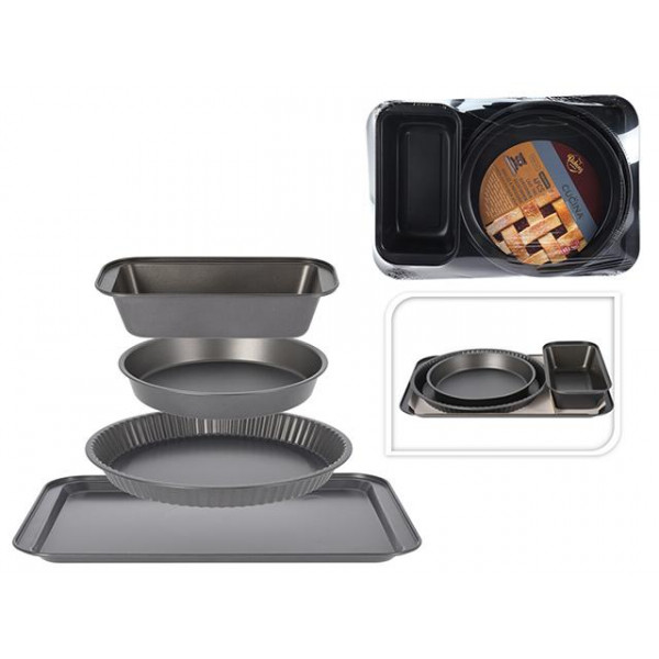 Set forme pentru copt Cucina 4buc antiaderente Set forme pentru copt Cucina 4buc antiaderente