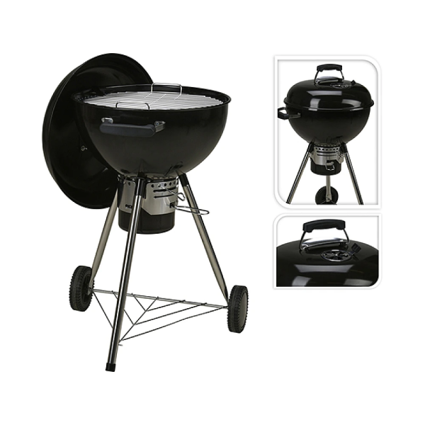 Барбекю круглый на ножках BBQ D54см, H94см, с решеткой Барбекю круглый на ножках BBQ D54см, H94см, с решеткой