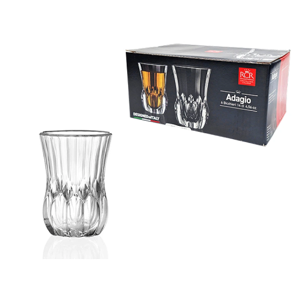 Set de 6 pahare turcesti pentru ceai 140 ml Adagio Cay Set de 6 pahare turcesti pentru ceai 140 ml Adagio Cay