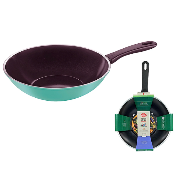 Сковородa WOK Ballarini Caprera 28см, индукция, зеленый Сковородa WOK Ballarini Caprera 28см, индукция, зеленый