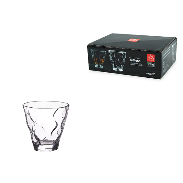 Set 6 pahare Riflessi 70ml, cristal Set 6 pahare Riflessi 70ml, cristal