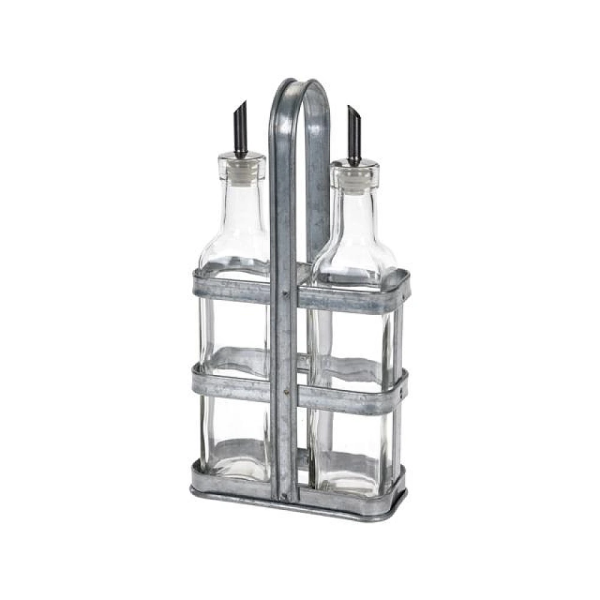 Set sticla pentru ulei si otet cu dop EH 2 piese, sticla/inox Set sticla pentru ulei si otet cu dop EH 2 piese, sticla/inox