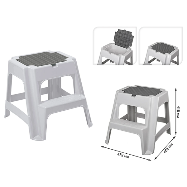 Scara-taburet Bytplast Volf 47X49X42cm Scara-taburet Bytplast Volf 47X49X42cm
