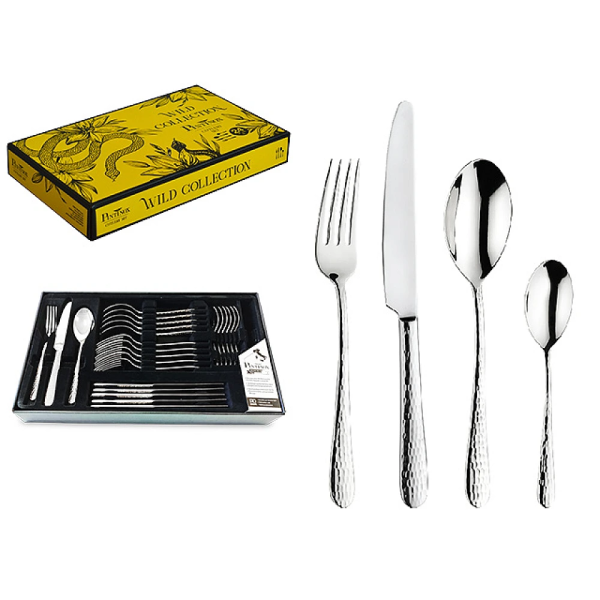 Set de tacimuri Pinti Leopard 24buc, inox Set de tacimuri Pinti Leopard 24buc, inox