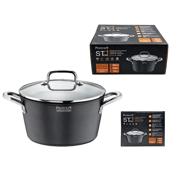 Кастрюля с крышкой Pinti St1 28cm, 7l Кастрюля с крышкой Pinti St1 28cm, 7l