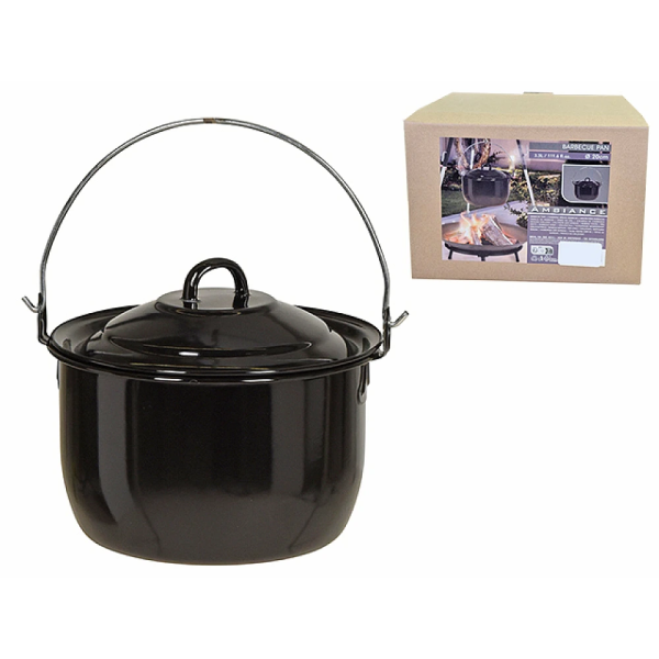 Кастрюля эмалированная Ambiance 20cm, 3.3l с крышкой и подвесной ручкой Кастрюля эмалированная Ambiance 20cm, 3.3l с крышкой и подвесной ручкой
