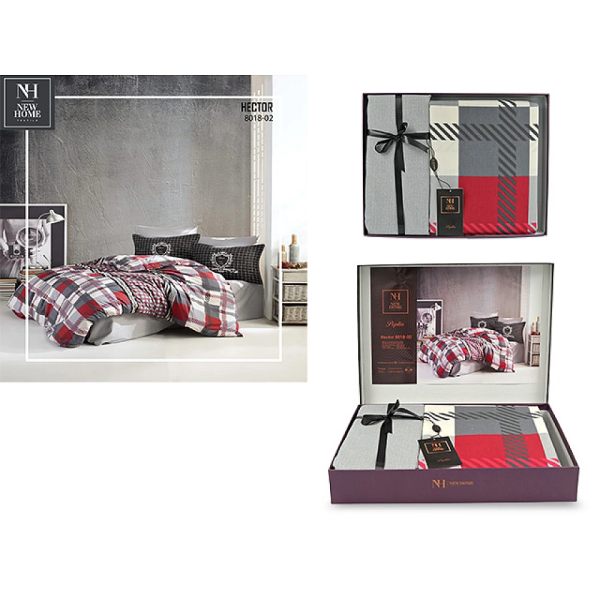 Постельное белье 2сп NH Poplin Hector red, х/б Постельное белье 2сп NH Poplin Hector red, х/б
